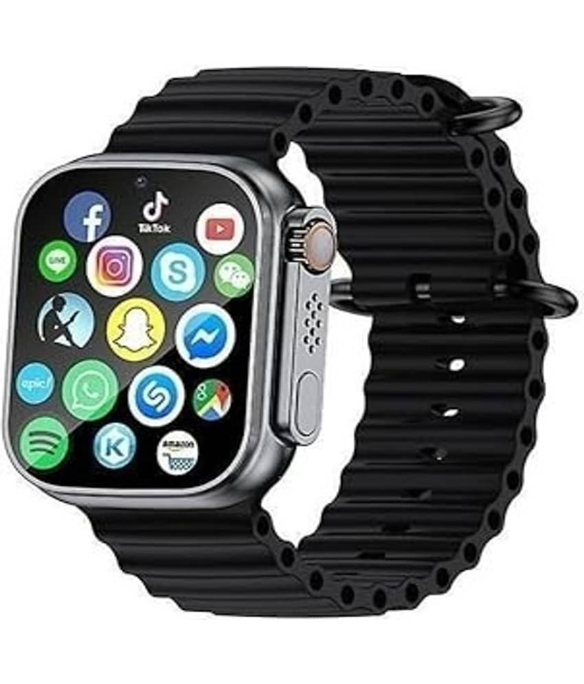 Pulsebit TFT BT Calling Smart Watch with Strap Upto 24 hours Backup [ BLACK COLOR ]