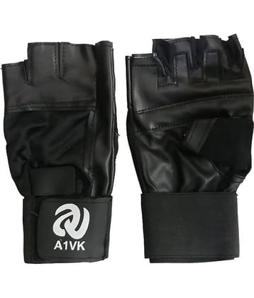 A1VK Black Gym Gloves