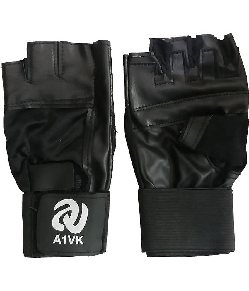 A1VK Black Gym Gloves