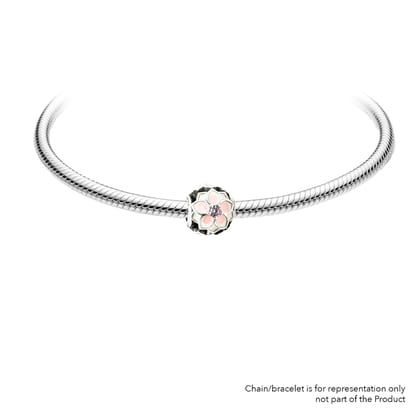 Carolina | 925 Silver charms for Bracelets / Chain-Free / Silver / Modern