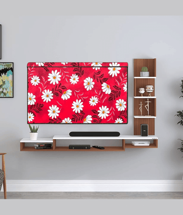 KALRA MAGIC Single Polyester Red TV Cover for Sony 81cm (32 in) LED/LCD TV