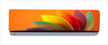 DreamKraft Decorative Abstract 3D Design AC Sticker (Multicolor PVC Vinyl, 30cm X 91cm)