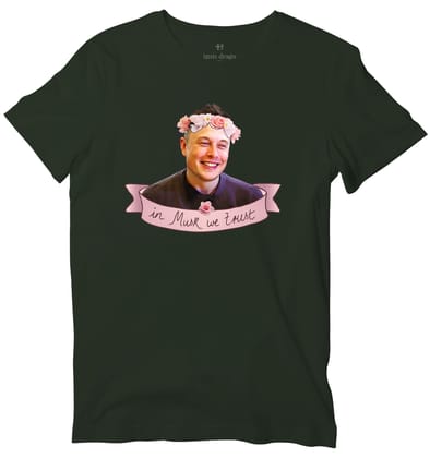 Elon Musk "In Musk We Trust" T-shirt-38 - S / Olive Green