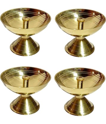 A & H ENTERPRISES - Aarti Diya Pyali diya 4 Pieces ( Pack of 4 )