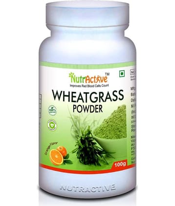 NutrActive Wheatgrass powder for Detoxifies the body 100 gm Powder