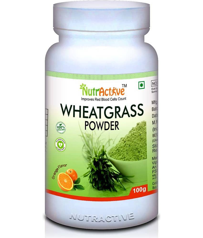NutrActive Wheatgrass powder for Detoxifies the body 100 gm Powder