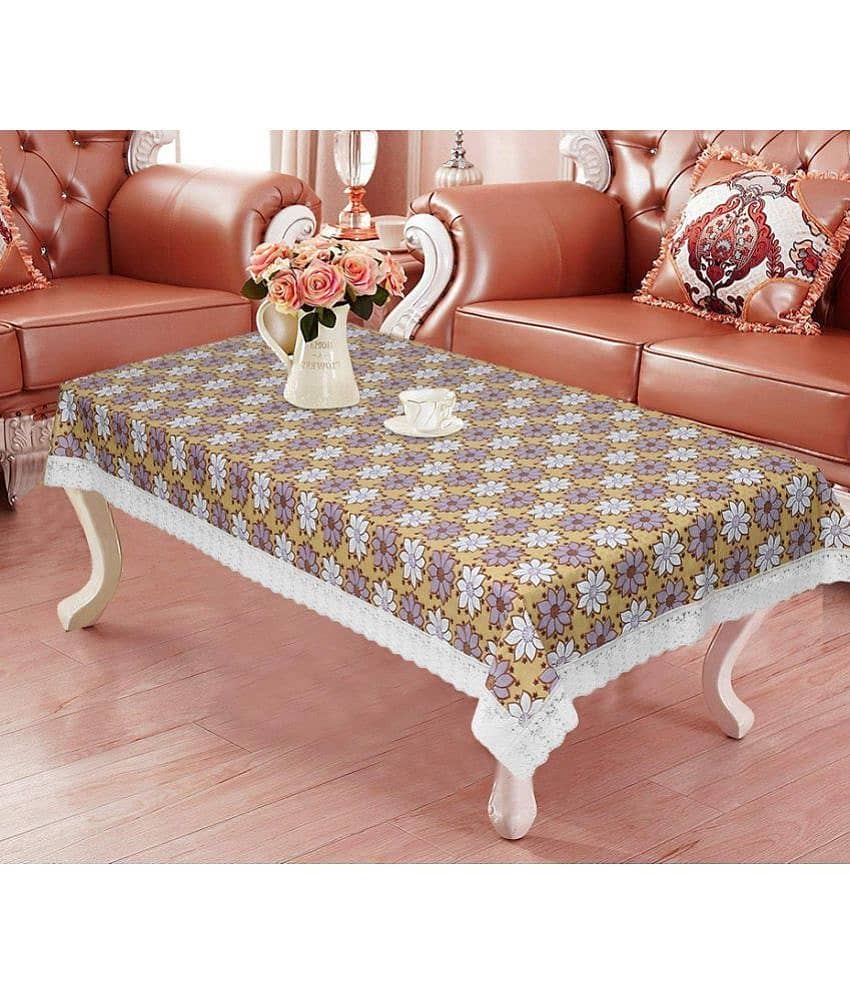 Printed PVC 4 Seater Rectangle Table Cover ( 150 x 92 ) cm Pack of 1 Multi