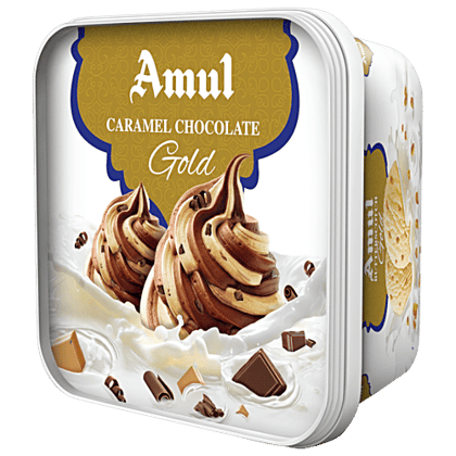 Amul Gold Caramel Chocolate Ice Cream, 1 L Tub
