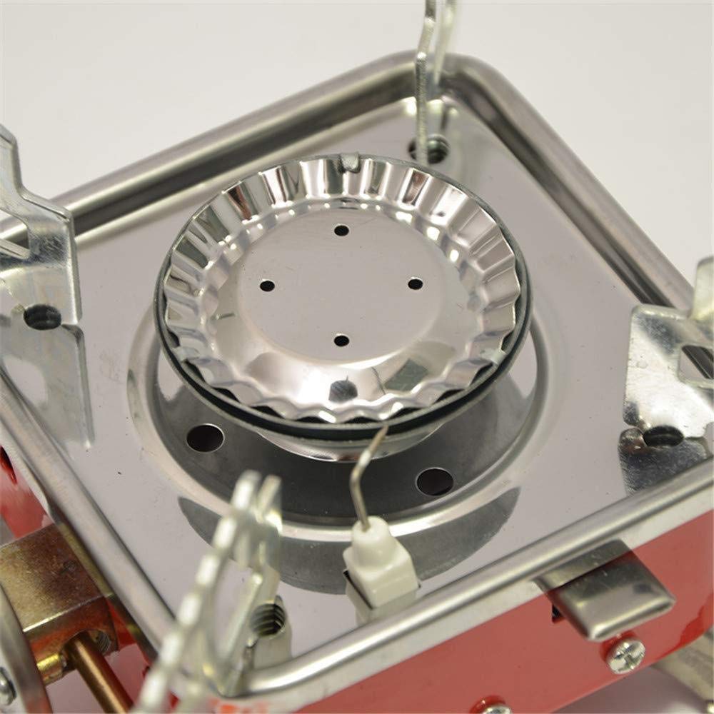 Windproof Foldable Stove Burner-Ultralight Camping Stove Portable Mini Outdoor Folding Metal Camping Gas Stove Windproof Furnace Burner Backpacking Hiking (Stove Only)