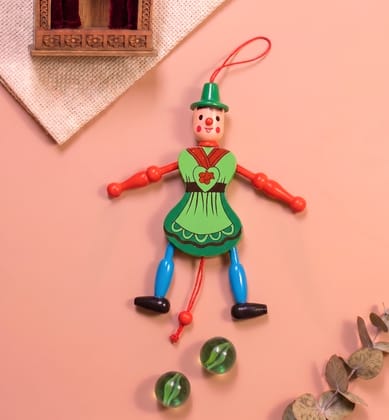 Handcrafted Wooden Lacquerware Joker Hanging Toy