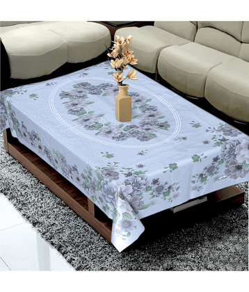 Crosmo Printed PVC 4 Seater Rectangle Table Cover ( 154 x 102 ) cm Pack of 1 Green