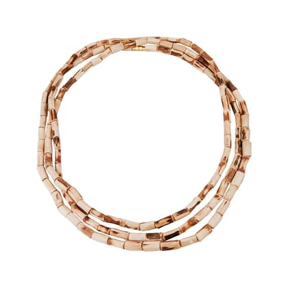 MAYAPURI 3 Round Tulsi Kanthi Mala Traditional Hindu Prayer Beads Necklace Suitable for Praying, Mandir, Pooja Articles (Set of 1)