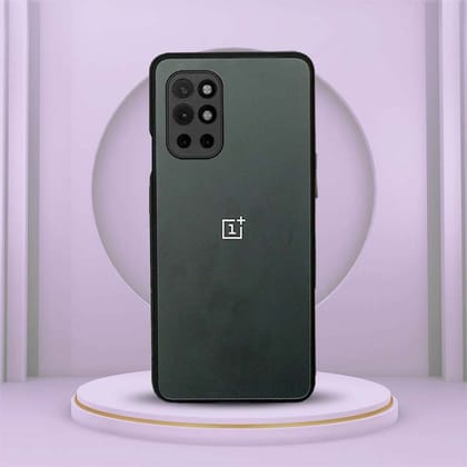 OnePlus 9R Solid Matte Finish Case With Contrast Color Edges-Black