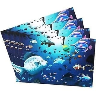 placemats set of 4 pcs/ table mat set of 4 pcs/ dining table placemat set of 4pcs/placemat set of 4 pcs(multicolour)