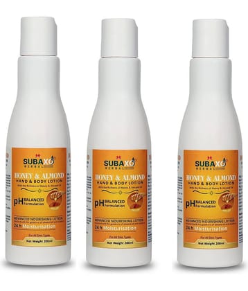 Subaxo Honey & Almond Lotion Pack of 3