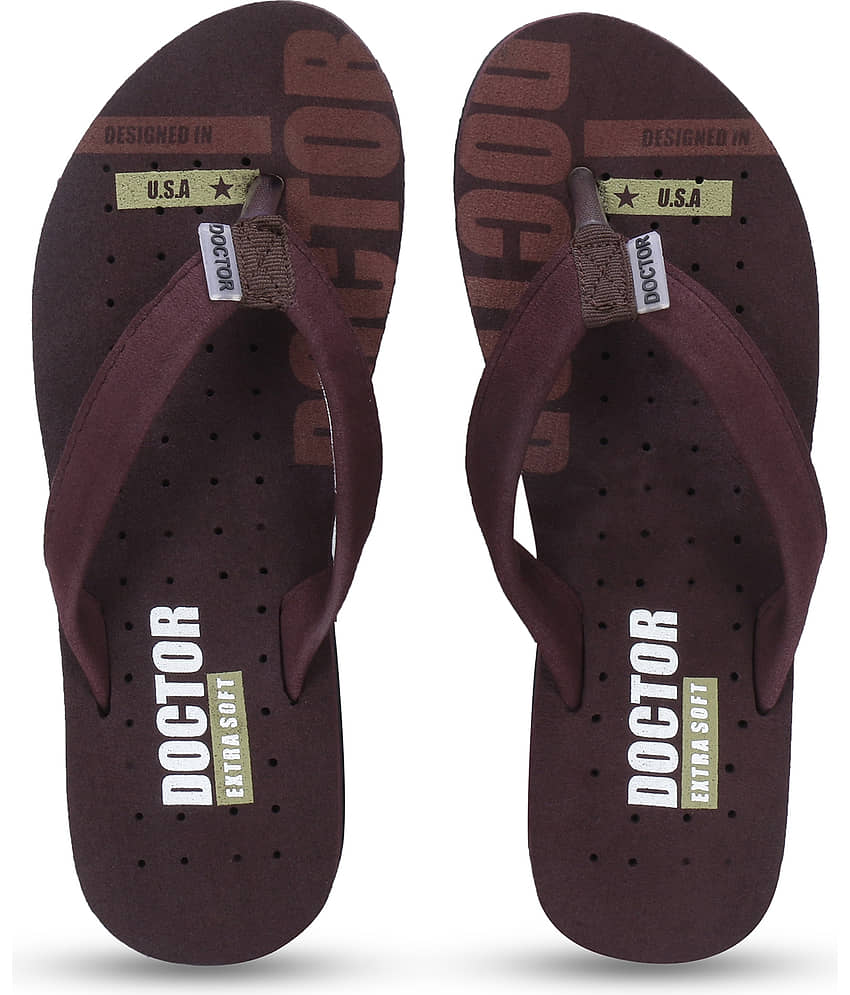 DOCTOR EXTRA SOFT - Black Women's Thong Flip Flop