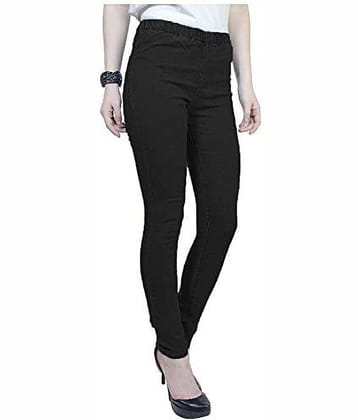 Reoutlook - Denim Slim Fit Black Women's Jeggings ( Pack of 1 )