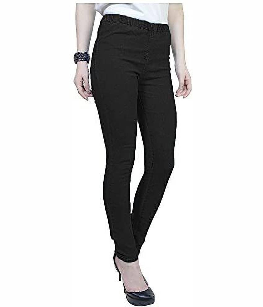 Reoutlook - Denim Slim Fit Black Women's Jeggings ( Pack of 1 )