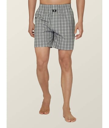 XYXX Pack of 1 Cotton Blend Boxers For Men's ( Grey )