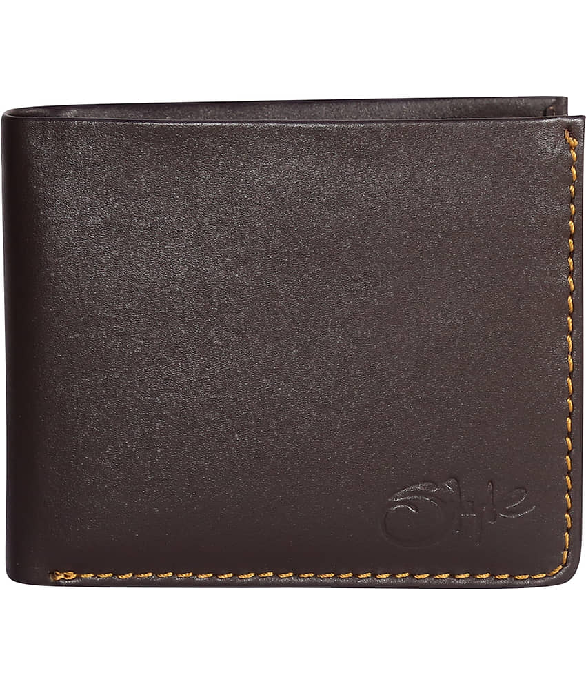 STYLE SHOES - Brown Leather Men's Regular Wallet ( Pack of 1 )