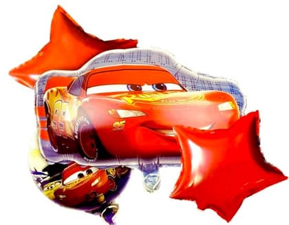 Disney Car Theme Foil balloon Set - Helium Filled - 5PC