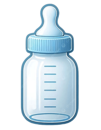 Baby Feeding Bottle  Leak-Proof, Grooved Silicone Nipple, Food Grade Material (ASSORTED)