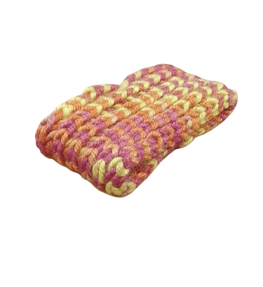 Woolen Head Band Yellow & Peach