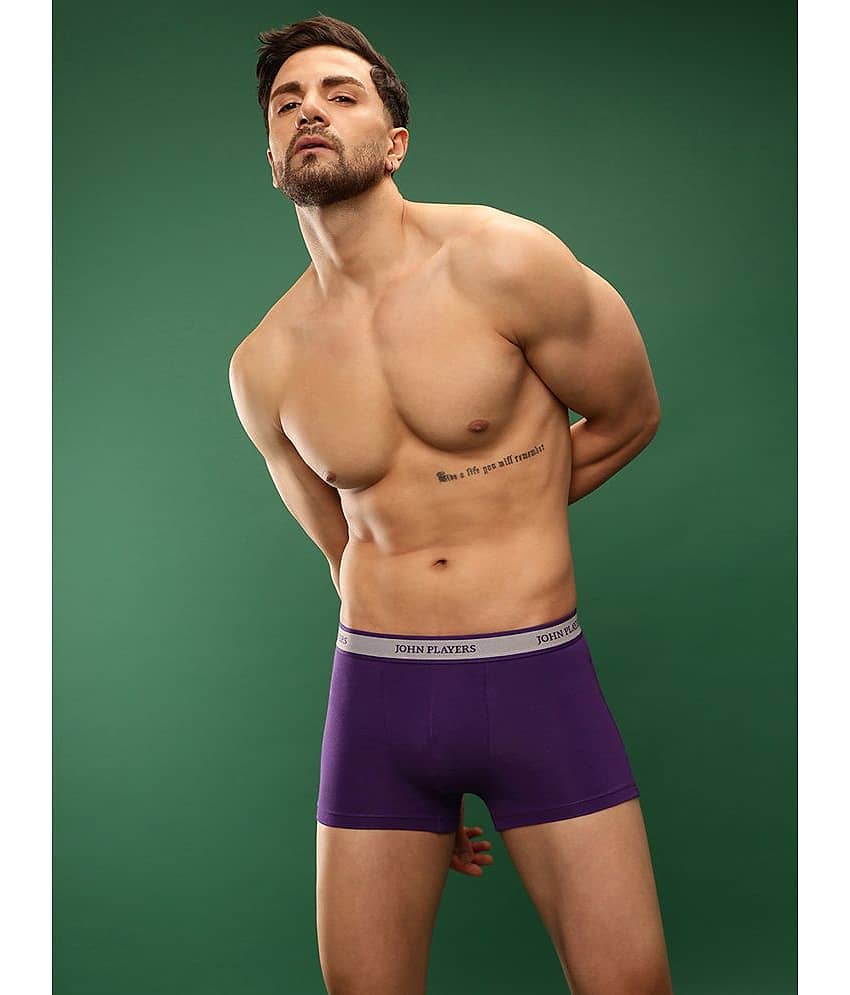 John Players Purple Trunks Cotton Blend Men's Trunks ( Pack of 1 )