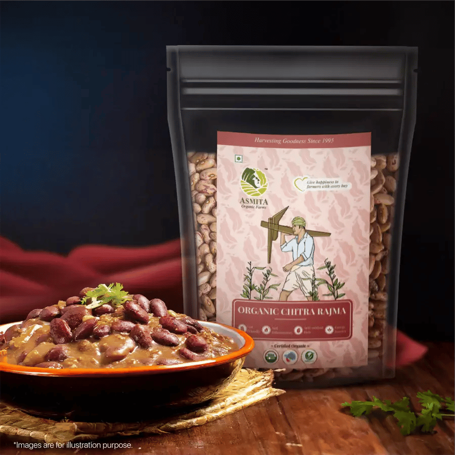 Organic Chitra Rajma - 500 gms-500 gm