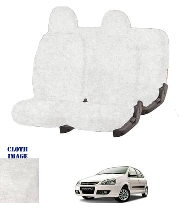 Tata Indica V2 White 5 Seater Car Seat Cover