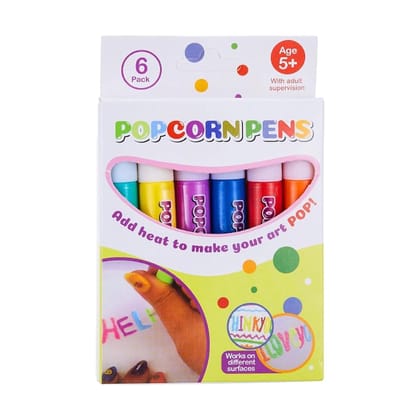 Magic Puffy 3D Color Pens Set of 6 Magic Puffy 3D Color Pens Set of 6