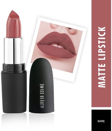 Swiss Beauty Matte Lipstick (Orange Red), 3.8gm