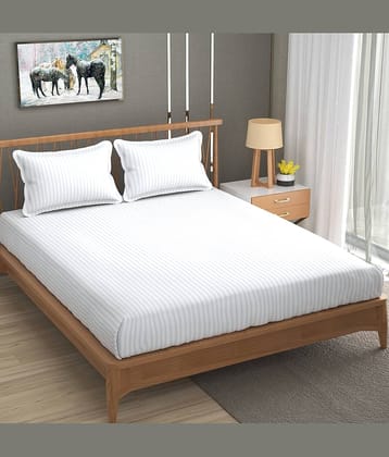 Homefab India Microfiber Double Bedsheet ( Black )