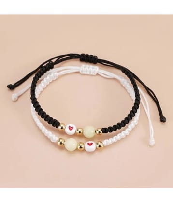 Thrillz Black Bracelet ( Pack of 2 )