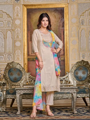 KURTI PANT WITH DUPATTA
