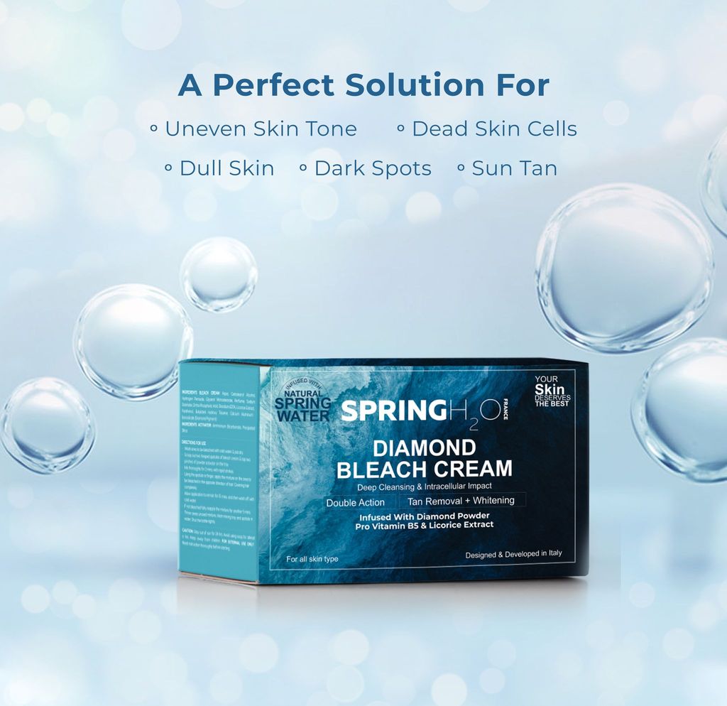 SPRING H2O Diamond Bleach Cream - Deep Cleansing & Intracellular Impact
