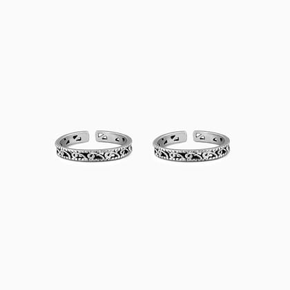 Oxidised Silver Grace Toe Ring
