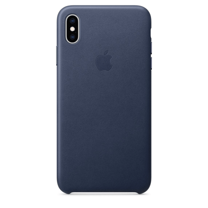 Premium Leather Cover - Midnight Blue-iPhone XS Max