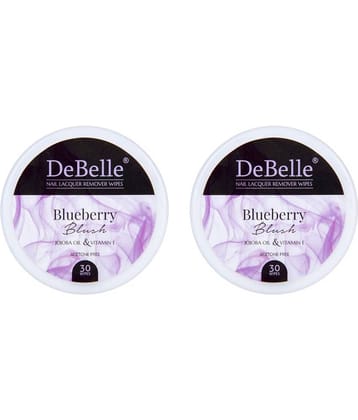 DeBelle Blueberry Blush Nail Paint Remover Pads 30 mL Pack of 2