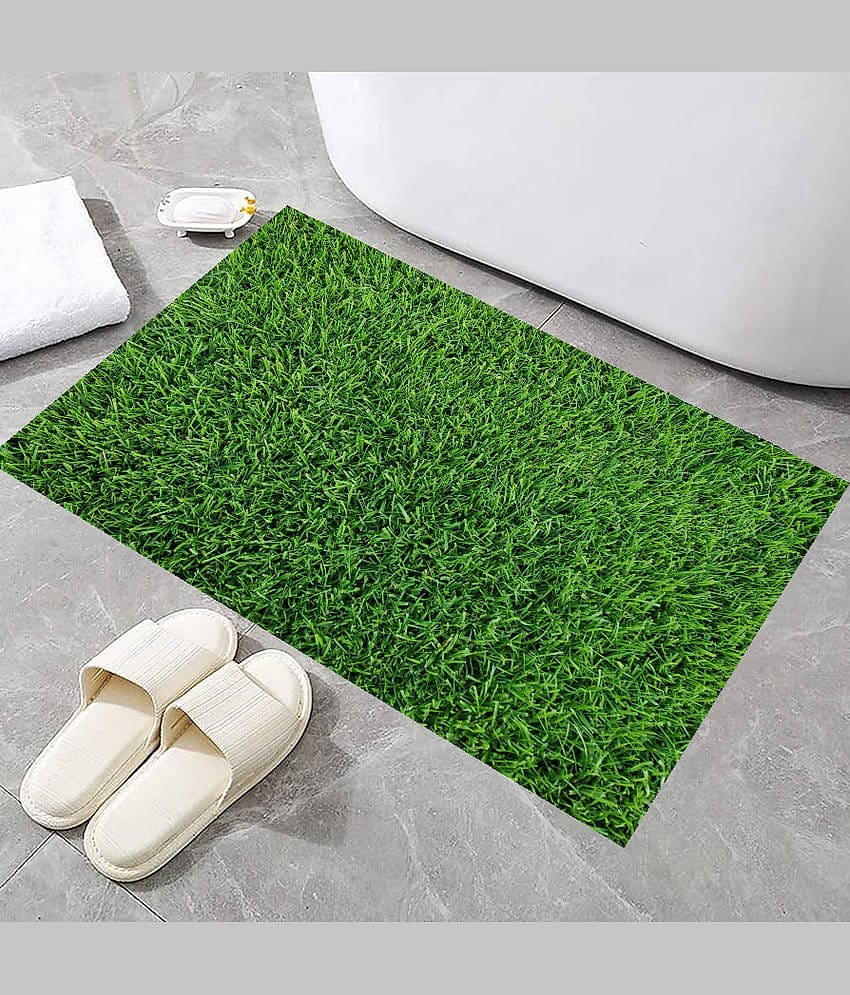 Revexo - Anti-skid Plastic Door Mat ( 40 X 60 cm ) Single - Green