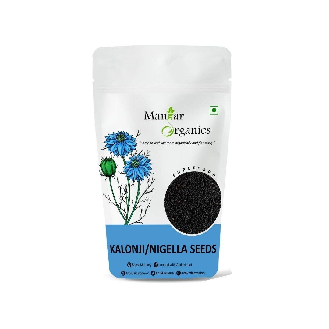 ManHar Organics Nigella Seeds 1kg- Kalonji Seeds for Hair Growth