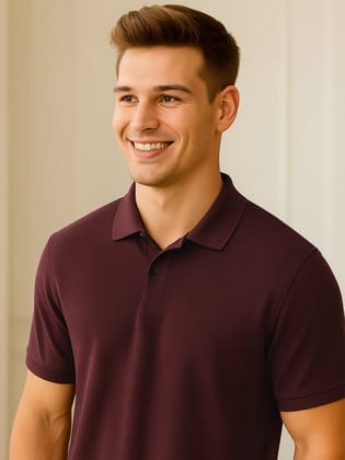 Classic Polo in Maroon-3XL