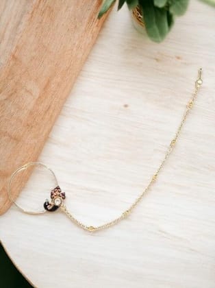 Vilandi Kundan And Kempu Stone Nose Ring