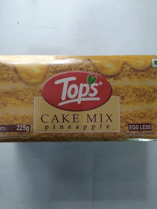 Tops Cake mix Pineapple Egg less 100% vegetarian 