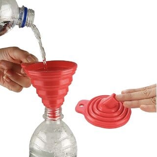 Multicolor Silicone Funnel - Kitchen Liquid  Powder Transfer Tool (Pack of 1)
