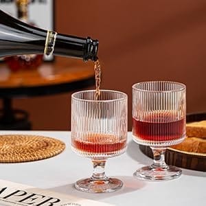 Wine Glasses | 240 ML | Drinking, Champagne, Crystal, Premium, Italian Glass Mug | Perfect for Home, Bar, Casino Party |
