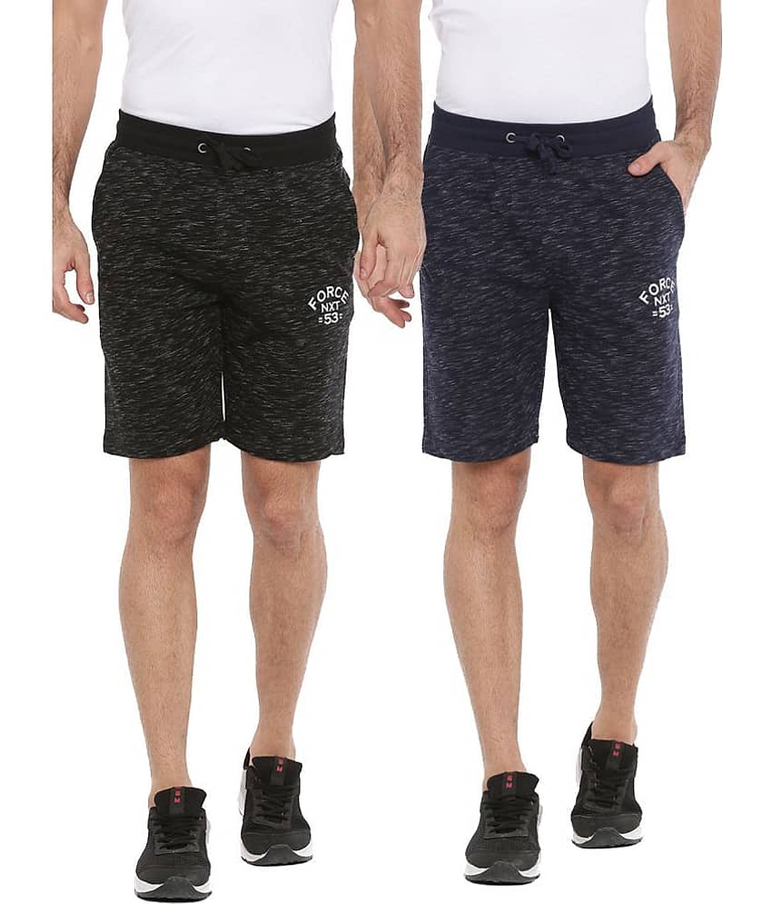 Force NXT - Multi Cotton Men's Shorts ( Pack Of 2 )