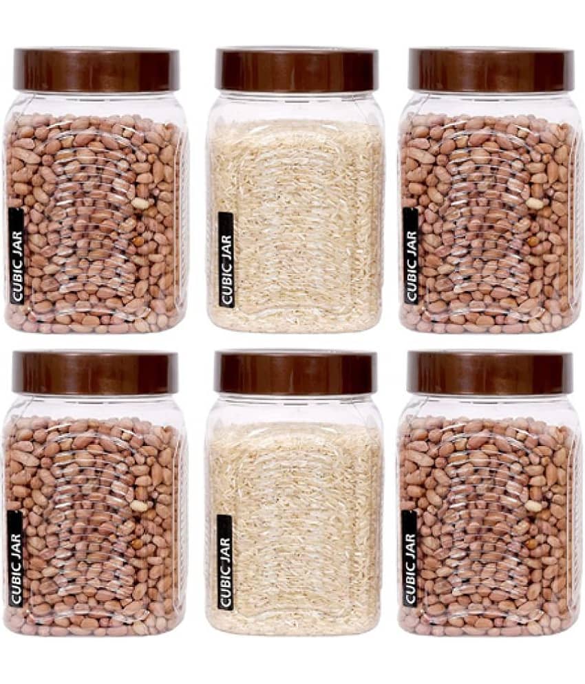 Woolco - Plastic Transparent Dal Container ( Set of 6 - 500 )