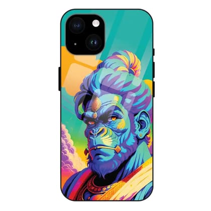 Lord Hanuman - Glass Cases For iPhone Models-Apple iPhone 14 Plus