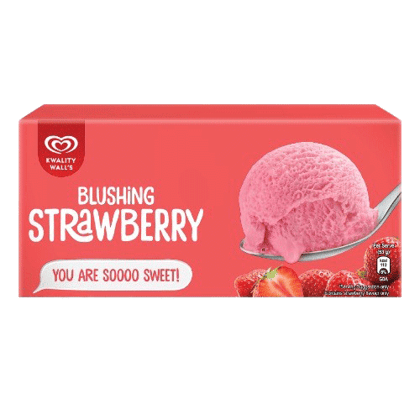 Kwality Walls Party Pack Carton Strawberry 700ml